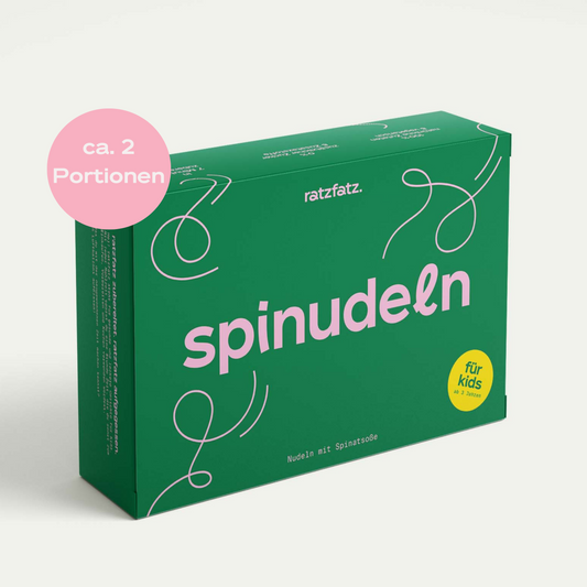 Spinudeln - Bio Nudeln mit Spinatsoße